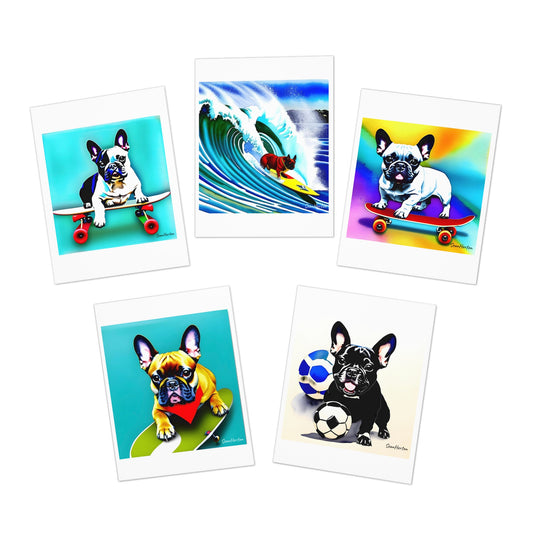 Frenchie Multi-Design Greeting Cards (5-Pack)