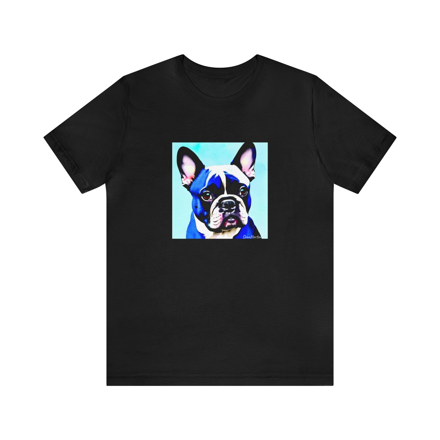 Blue Frenchie Unisex Jersey Short Sleeve Tee