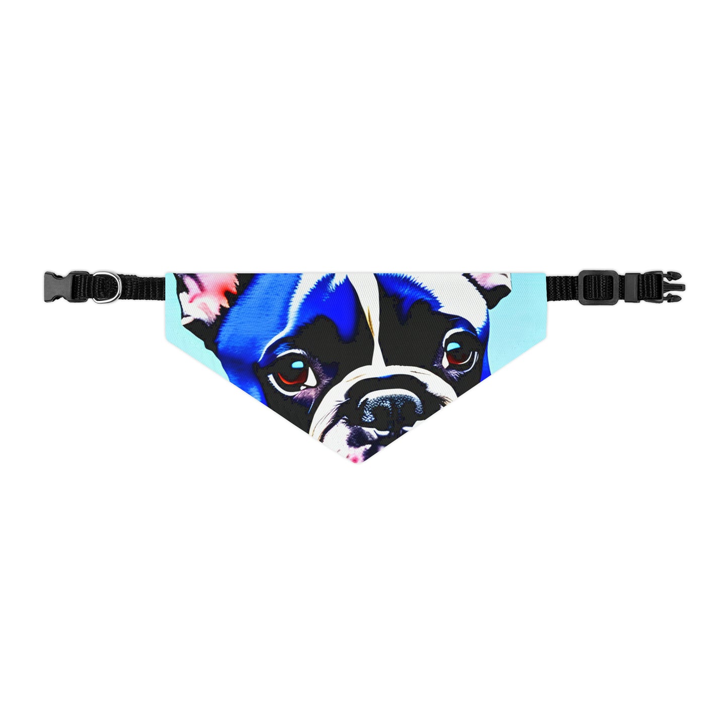 Blue Frenchie Pet Bandana Collar