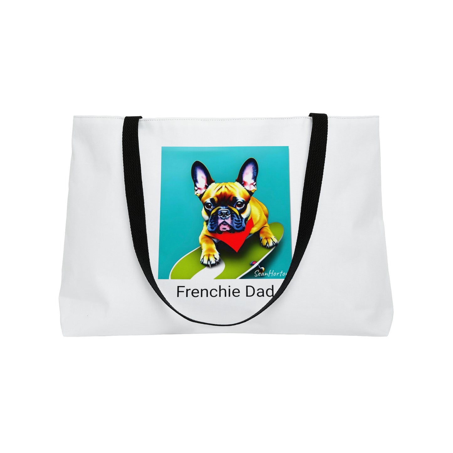 Frenchie on a Skateboard #2/Frenchie Dad Weekender Tote Bag