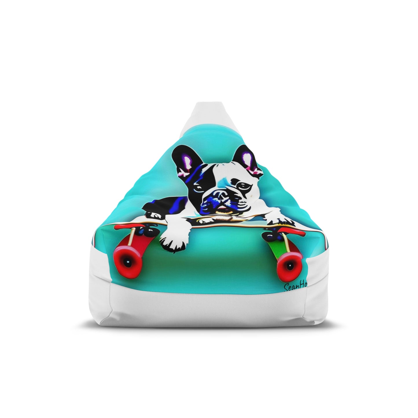 Frenchie on a Skateboard Bean Bag Chair Cover