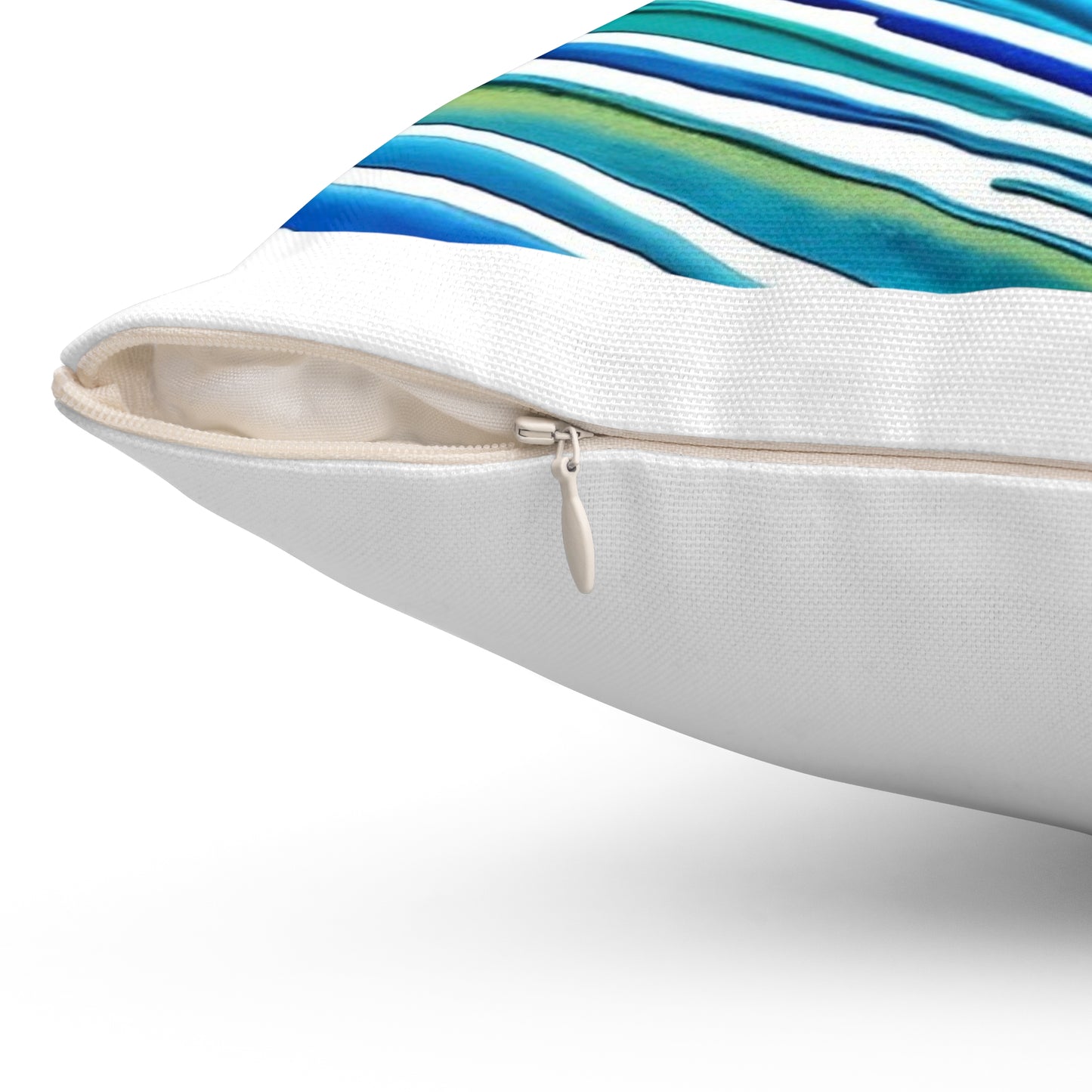 Surfing Frenchie Spun Polyester Square Pillow