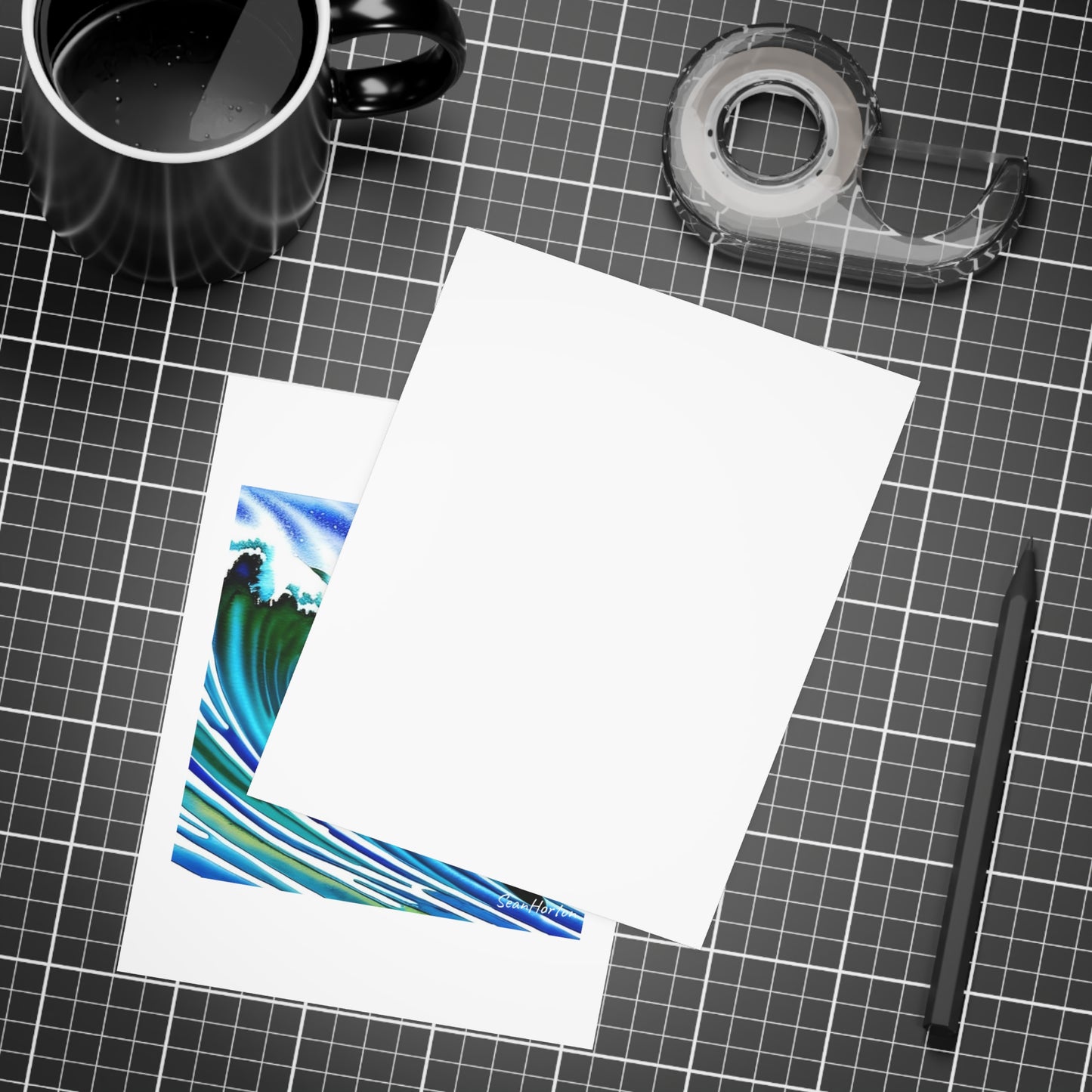 Surfing Frenchie Postcard Bundles (envelopes included)