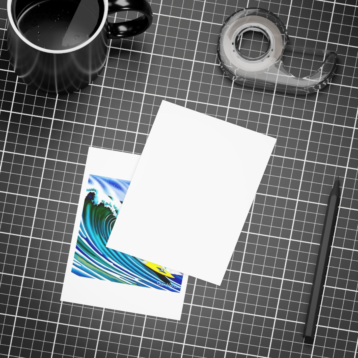 Surfing Frenchie Postcard Bundles (envelopes included)