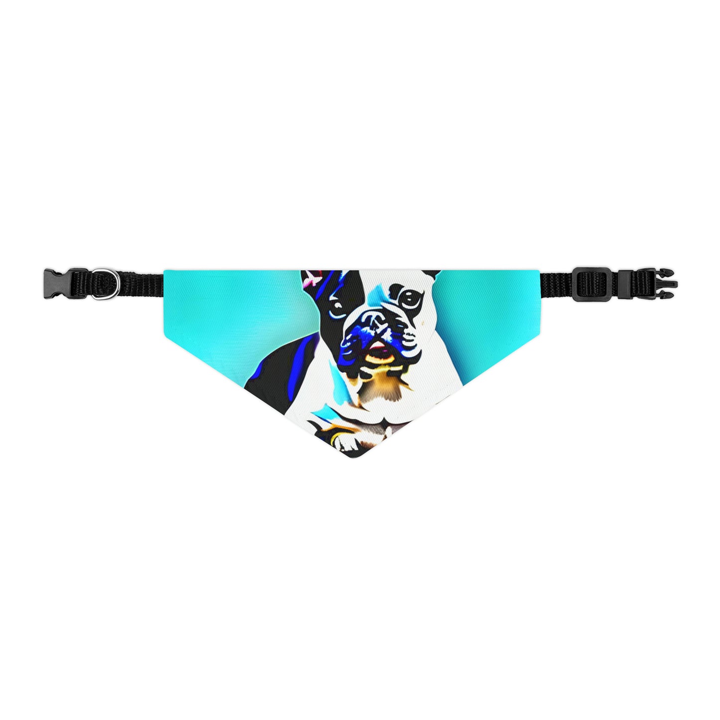 Frenchie on a Skateboard Pet Bandana Collar