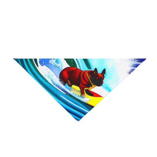 Surfing Frenchie Pet Bandana