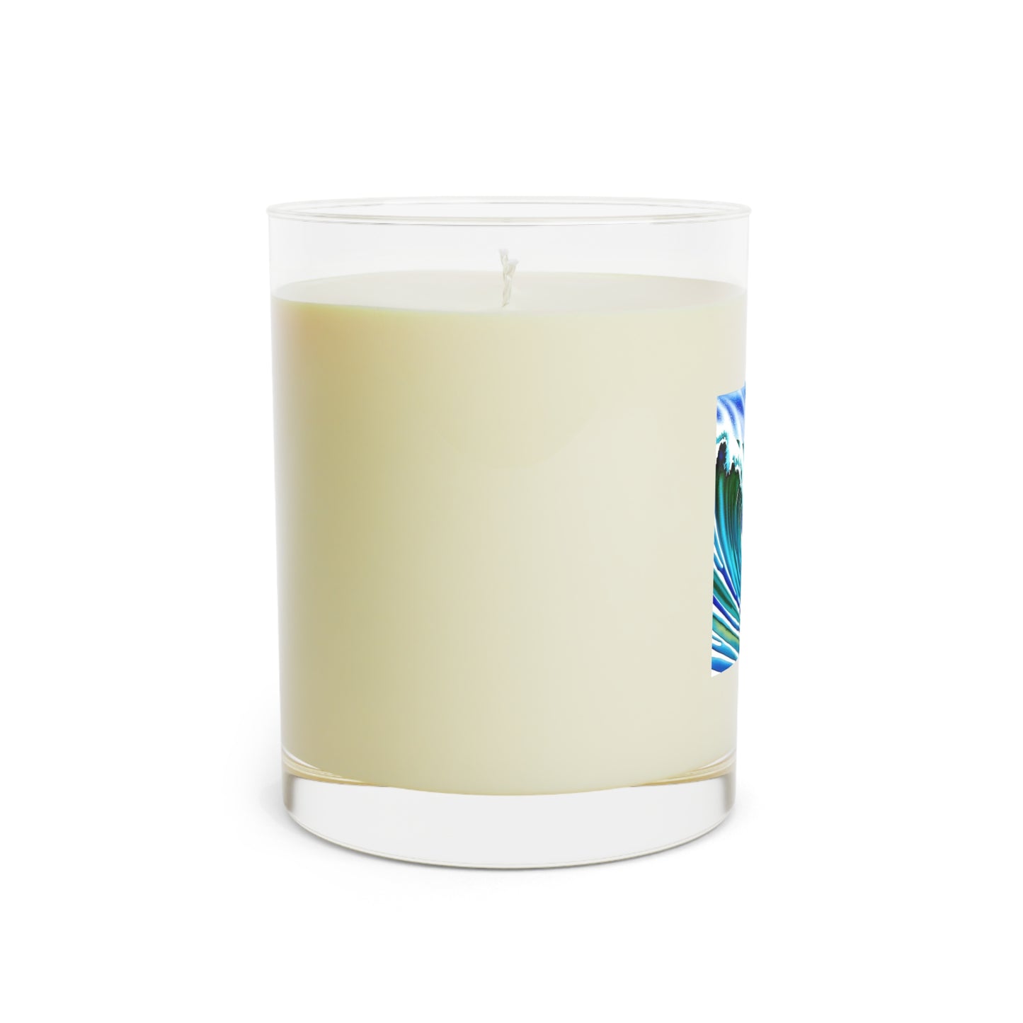 Surfing Frenchie Scented Candle - Full Glass, 11oz