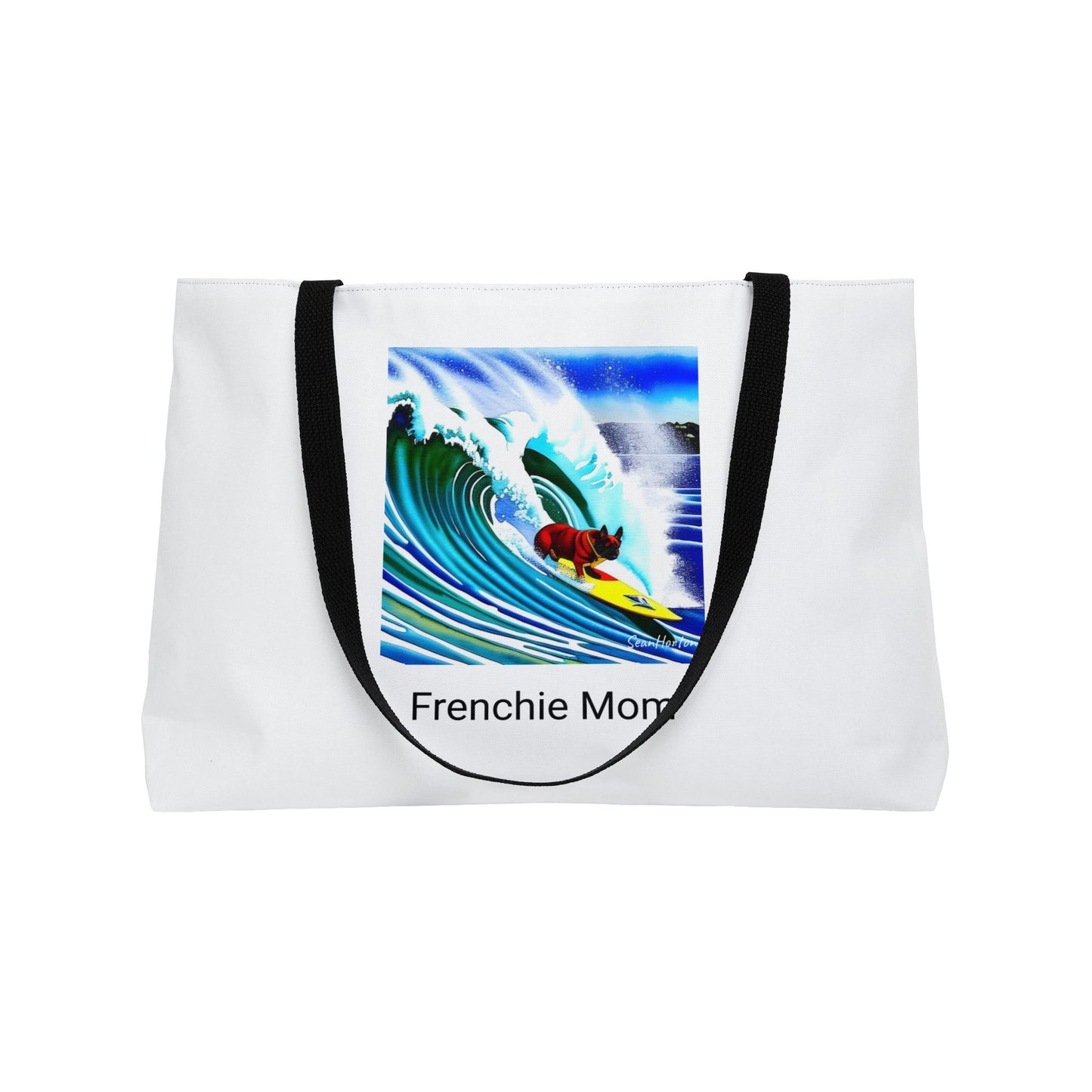Surfing Frenchie/Frenchie Mom Weekender Tote Bag
