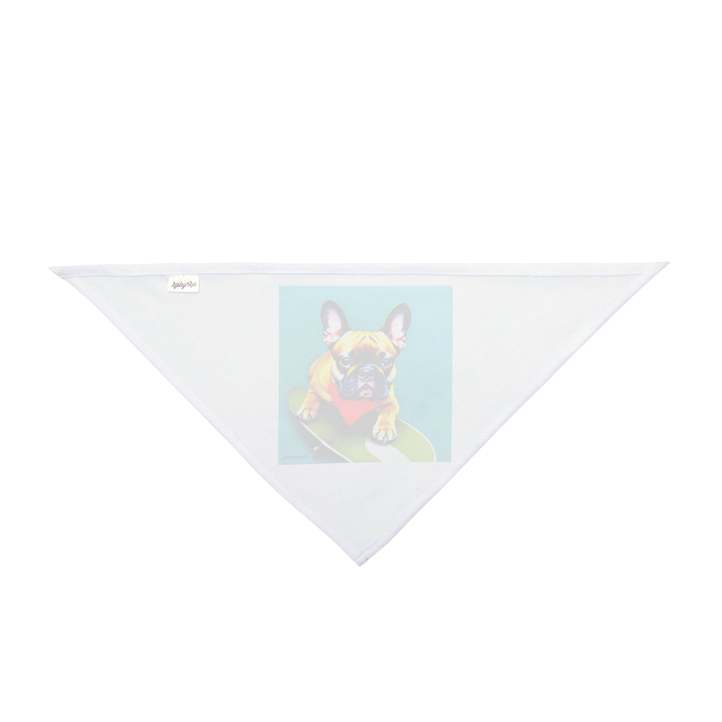 Frenchie on a Skateboard #2 Pet Bandana