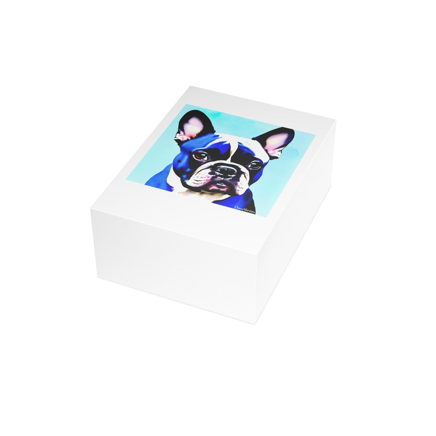 Blue Frenchie Postcard Bundles (envelopes included)