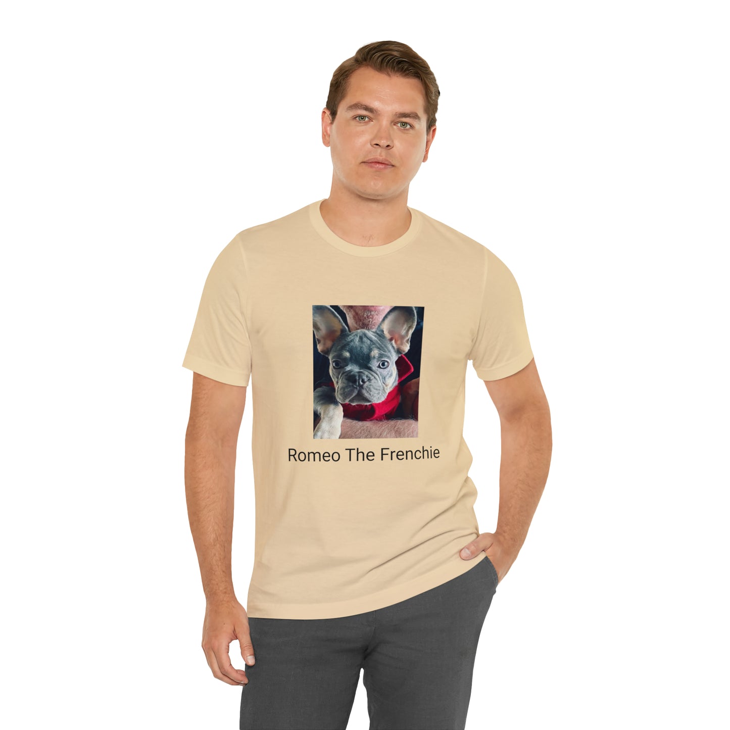 Romeo The Frenchie Unisex Jersey Short Sleeve Tee
