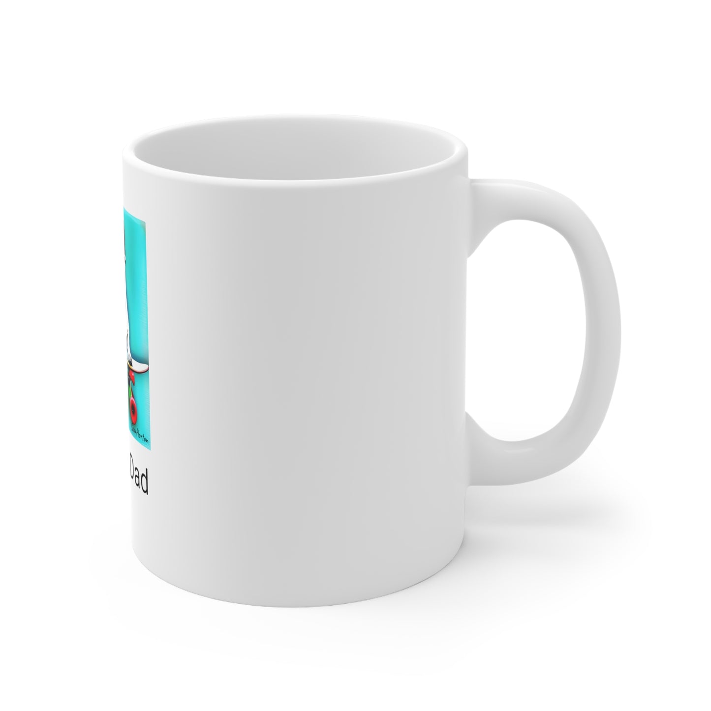 Frenchie on a Skateboard/Frenchie Dad Ceramic Mug 11oz