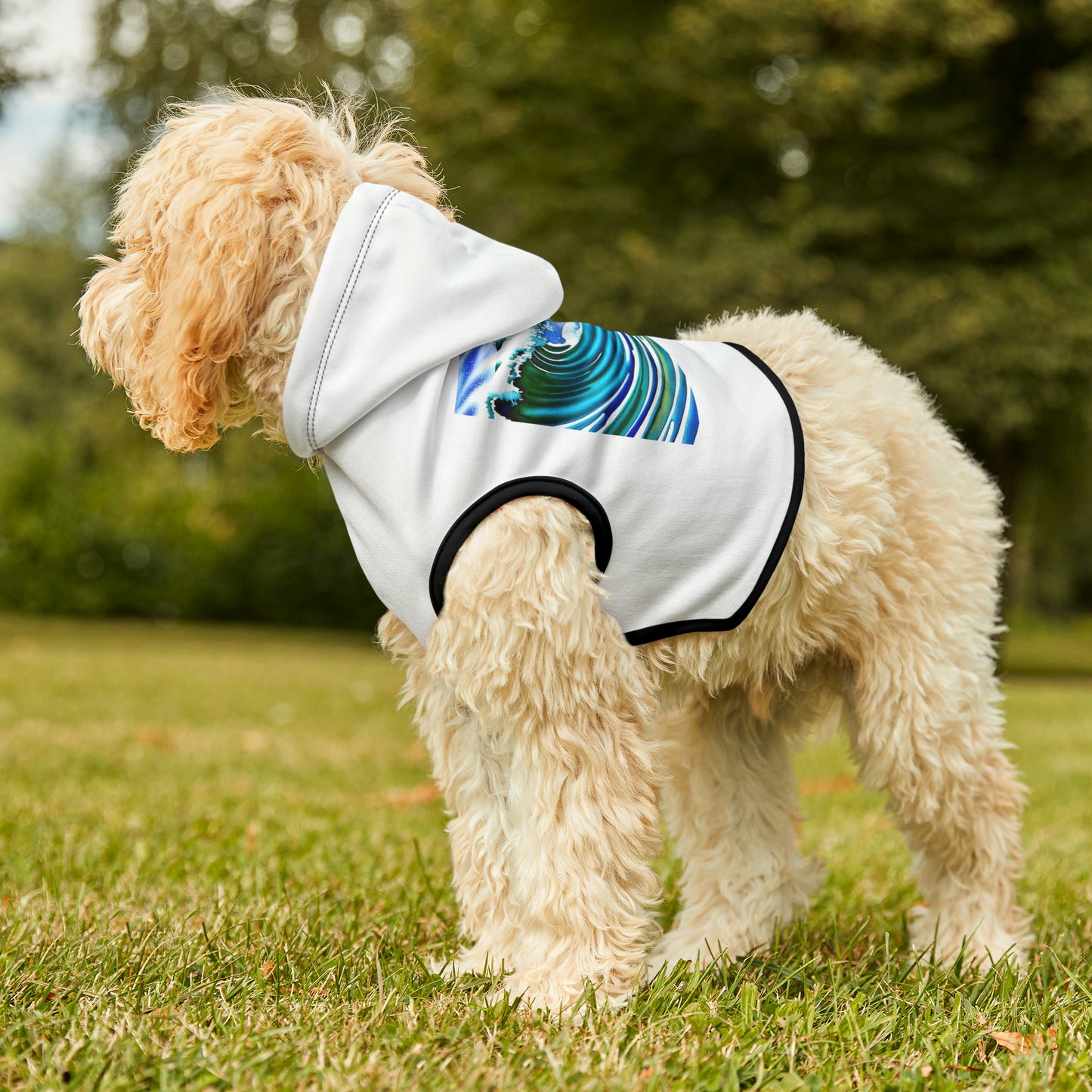 Surfing Frenchie Pet Hoodie