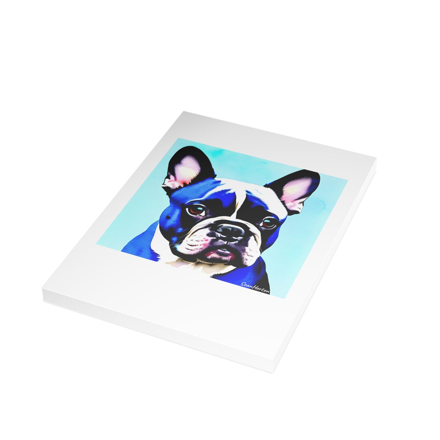 Blue Frenchie Postcard Bundles (envelopes included)