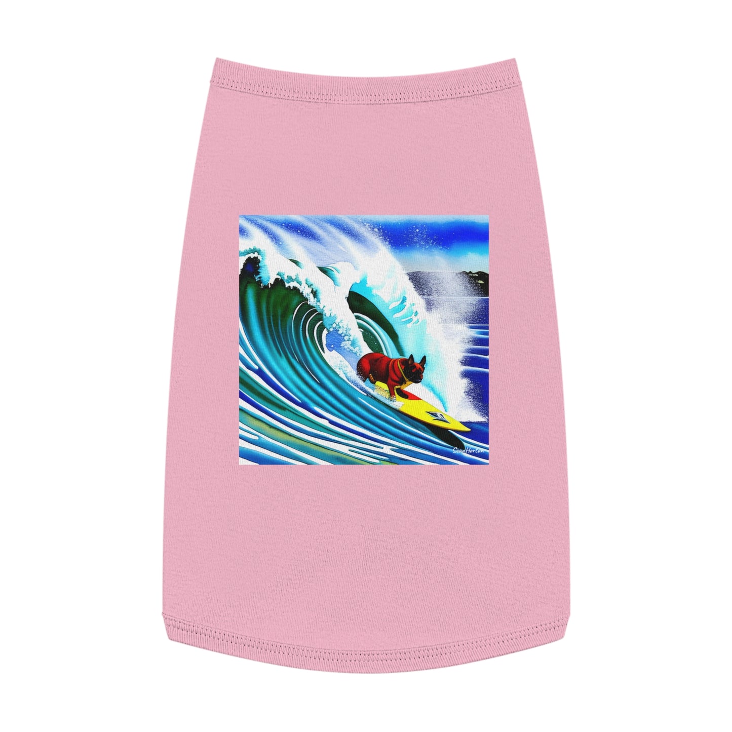 Surfing Frenchie Pet Tank Top