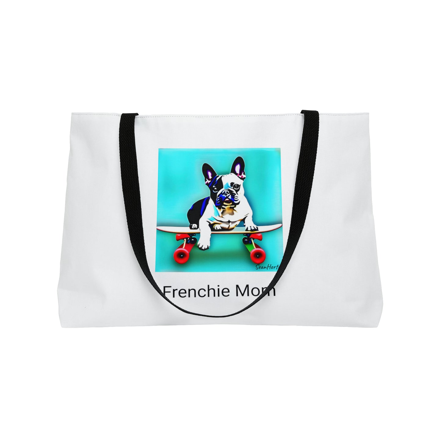 Frenchie on a Skateboard/Frenchie Mom Weekender Tote Bag