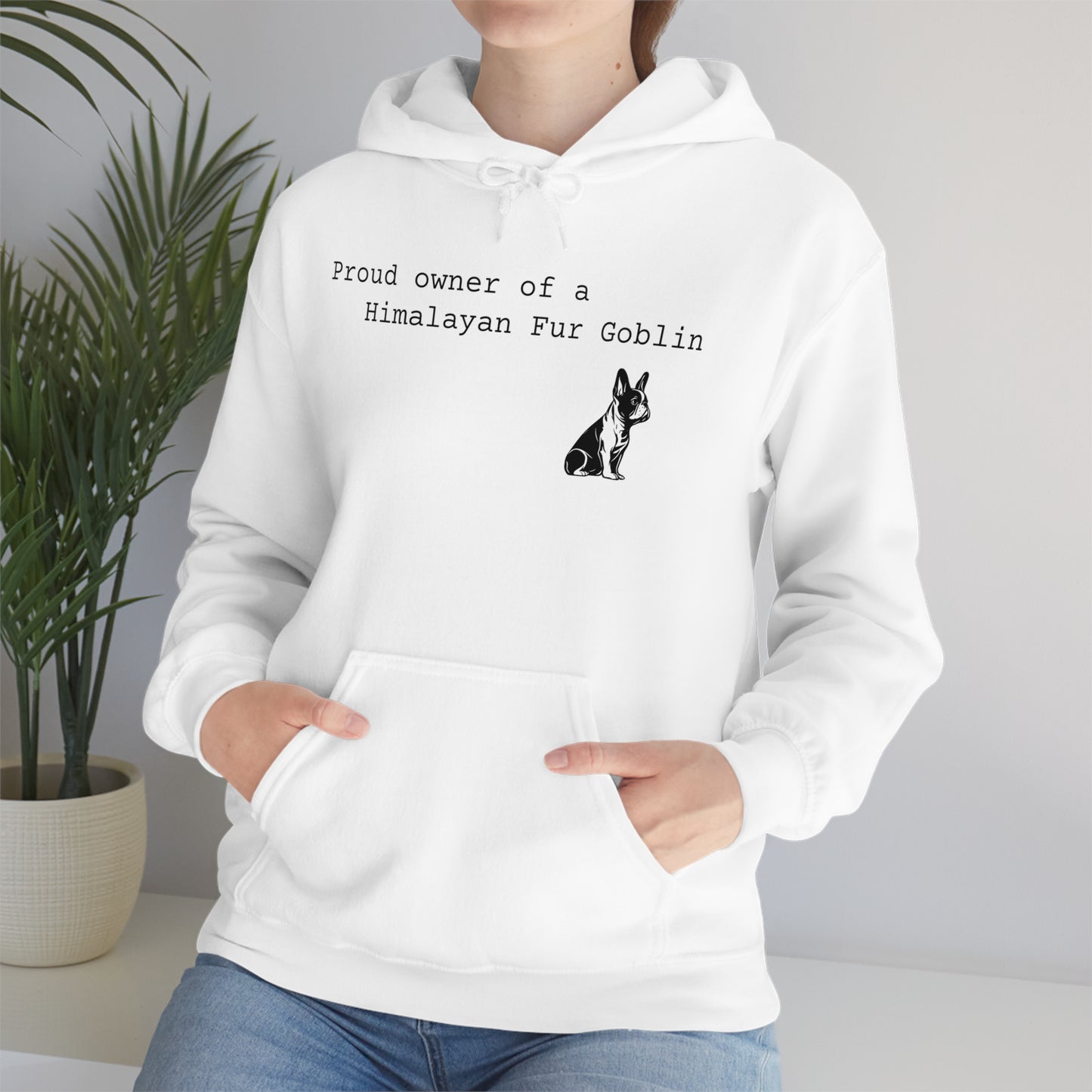 Himalayan Fur Goblin/French Bulldog Unisex Heavy Blend™ Hooded Sweatshirt