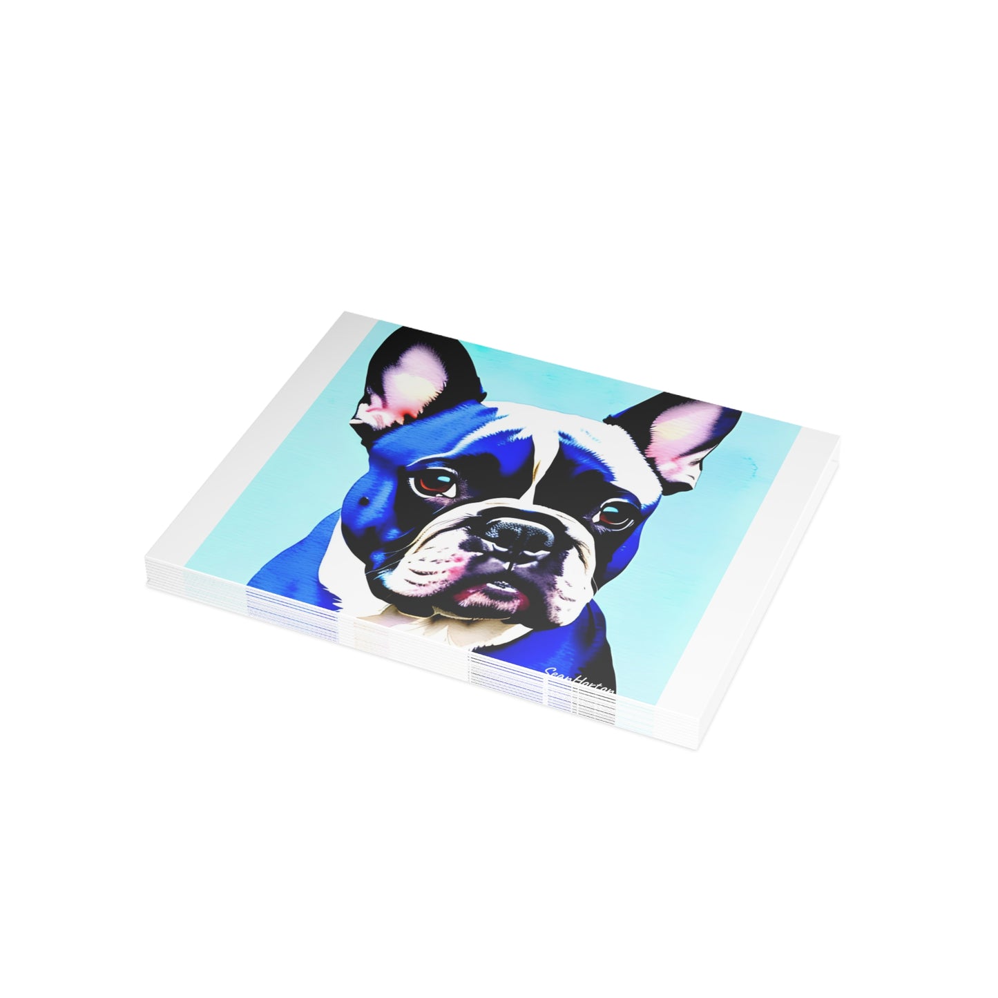 Blue Frenchie Postcard Bundles (envelopes included)