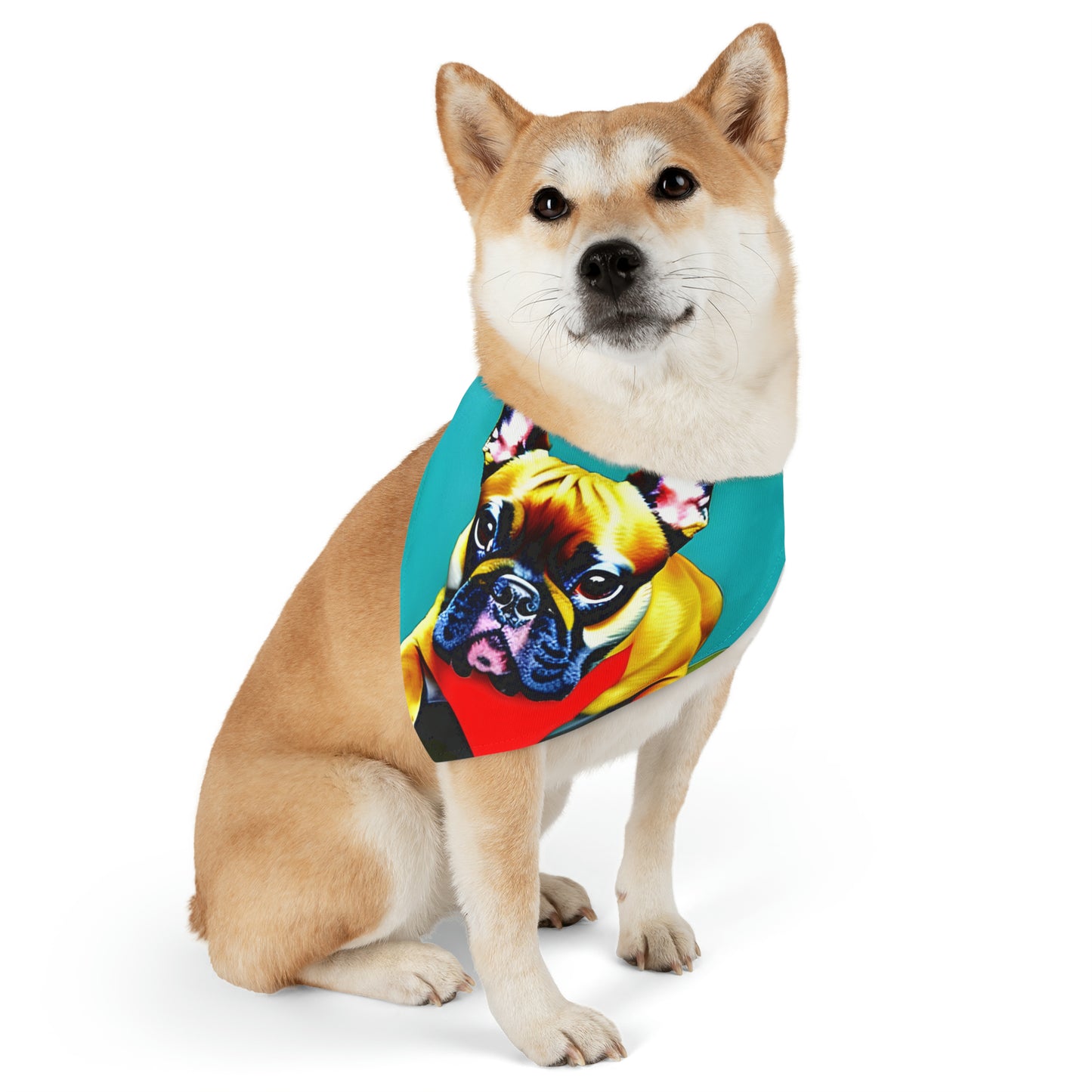 Frenchie on a Skateboard #2 Pet Bandana Collar